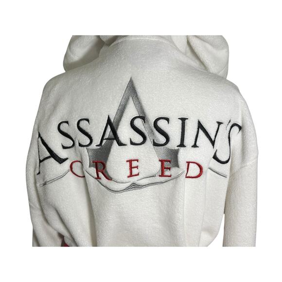 Assassin's Creed Serve the Light Plush Bathrobe Men OS Hooded Fleece Cosplay - Picture 1 of 9